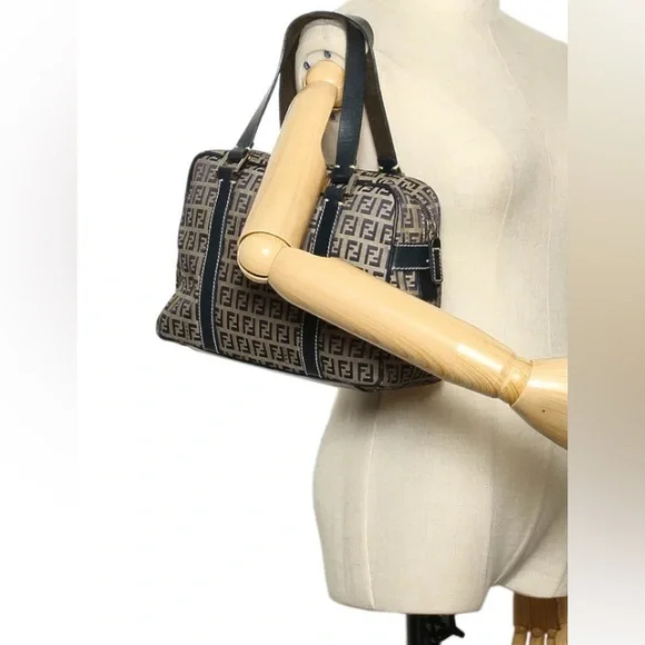 Fendi small Zucchino Canvas Boston - Picture 9 of 9